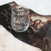 Rattle the Stars temalı beyaz baskılı cam bardak, 360 cc, kitap temalı tasarım.Rattle the Stars Glass Cup is designed to bring the inspiring power of the stars to every book lover.